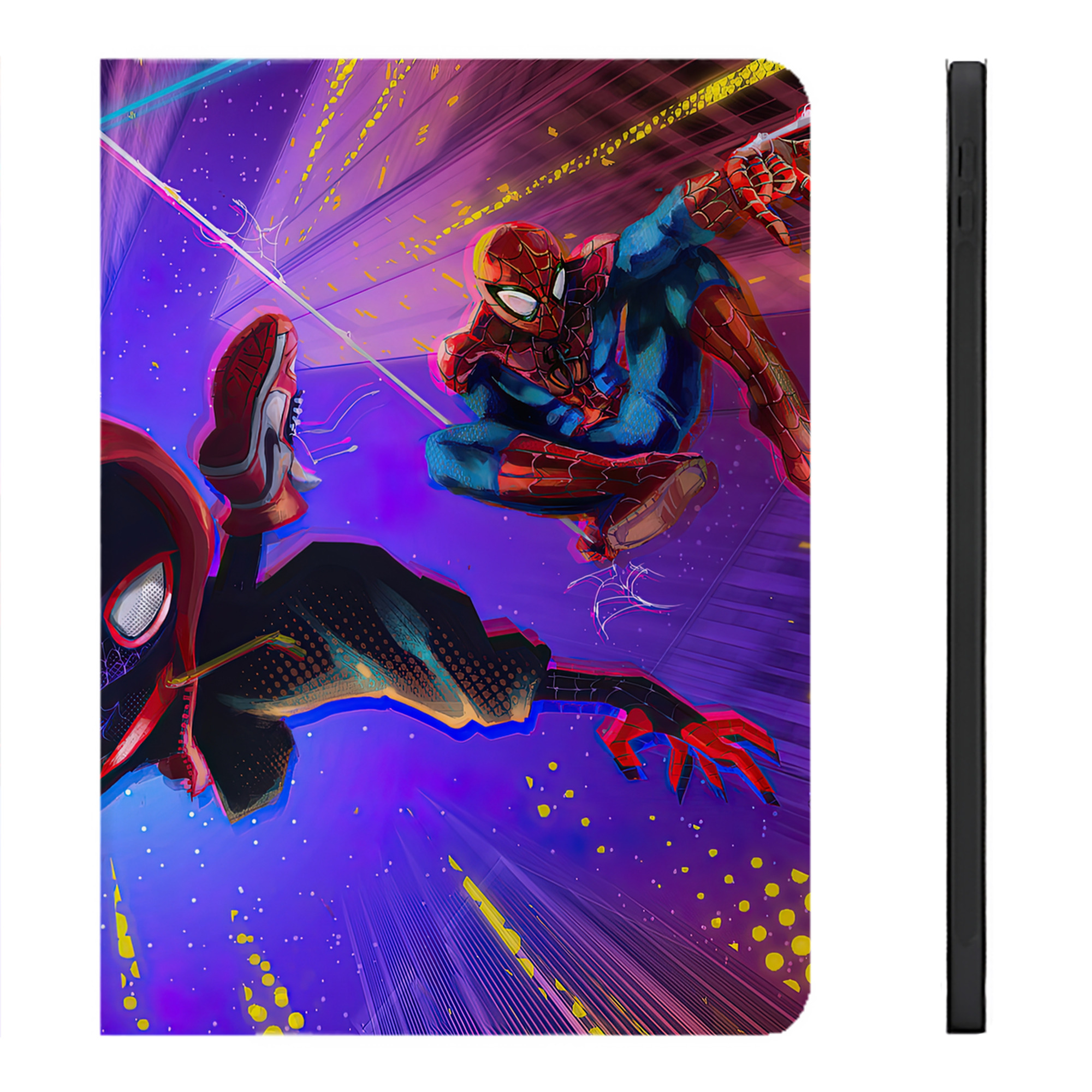 Spider Man スパイダーマン IPadケース ペンホルダー付き ブックスタイルデザイン